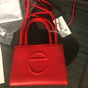 Telfar Red Small Shopping Bag